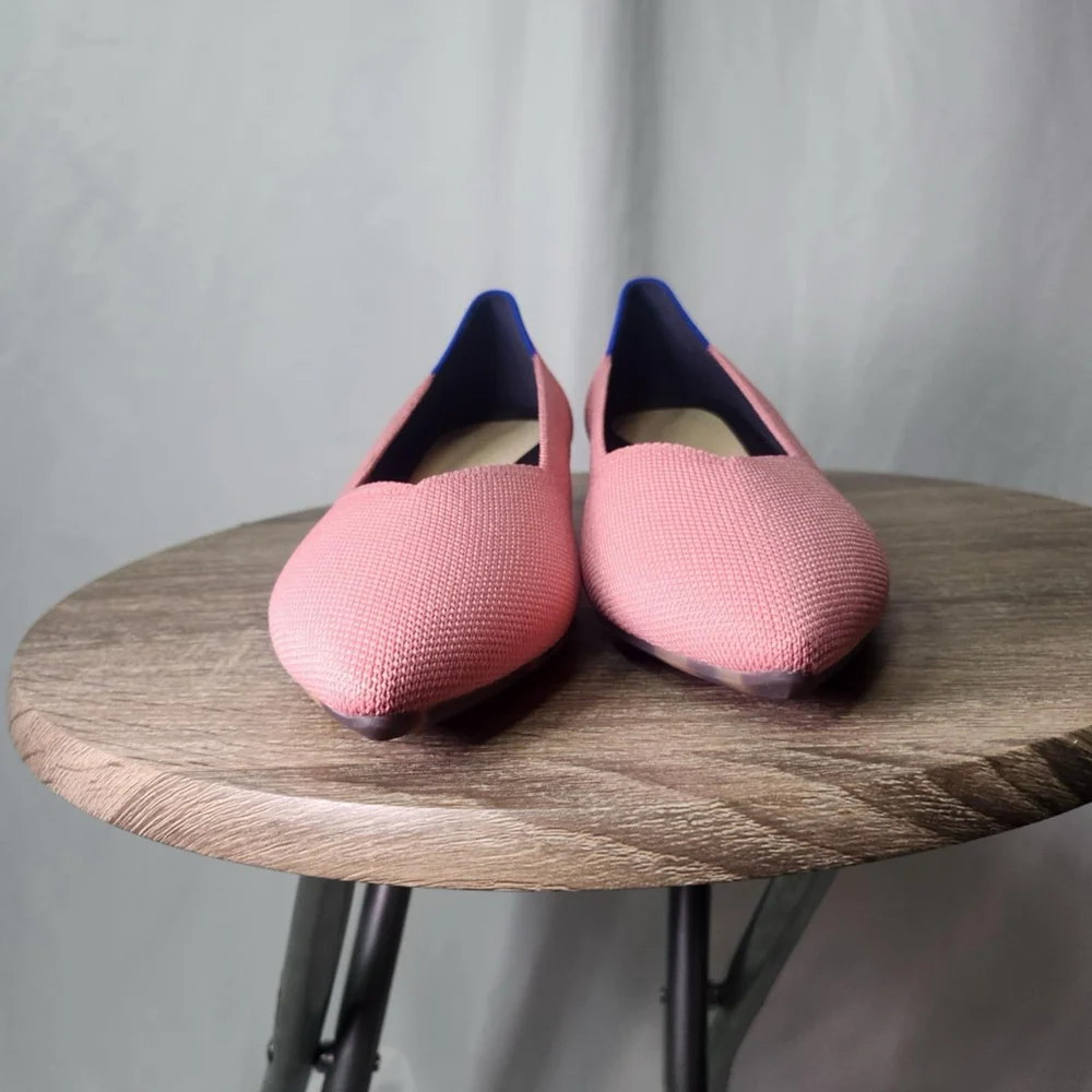 Rothy’s Women’s The High Point In Love Insole In Tulip Pink Shoes 7.5 Preppy
